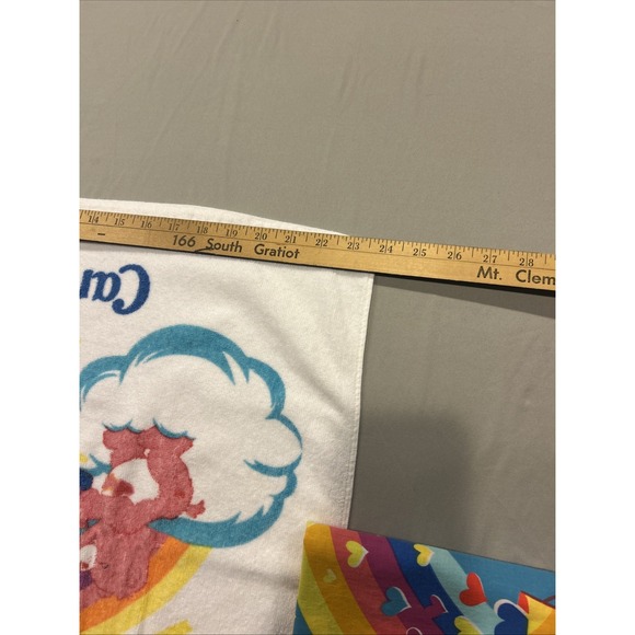 Care Bears Towel Bath Towel 2 Wash Cloths‎ Pillow Case 2004 Vintage - Picture 2 of 16